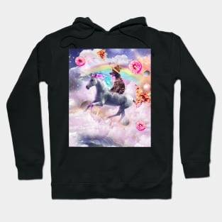 Irish Setter Dog Riding Unicorn Hoodie